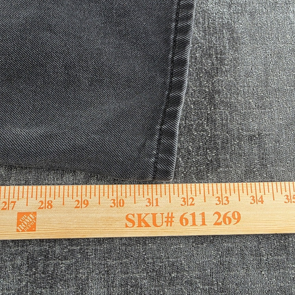 Vtg Y2K Levis 505 Jeans Mens 38x32 Black Regular Straight Grunge Skater Faded - Picture 3 of 12